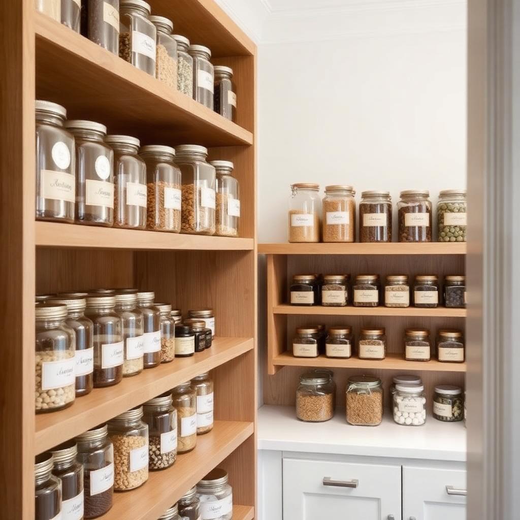 Elegant organised pantry